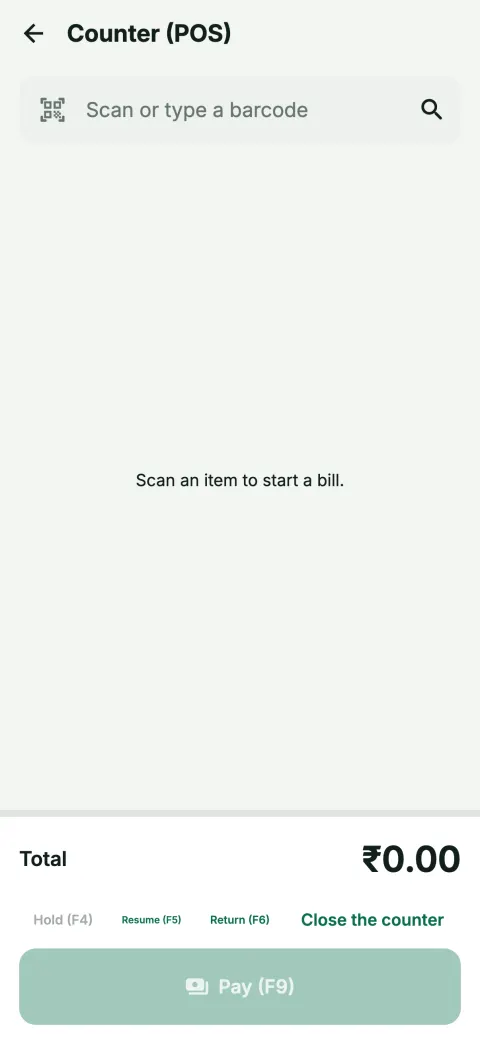 Point of sale terminal